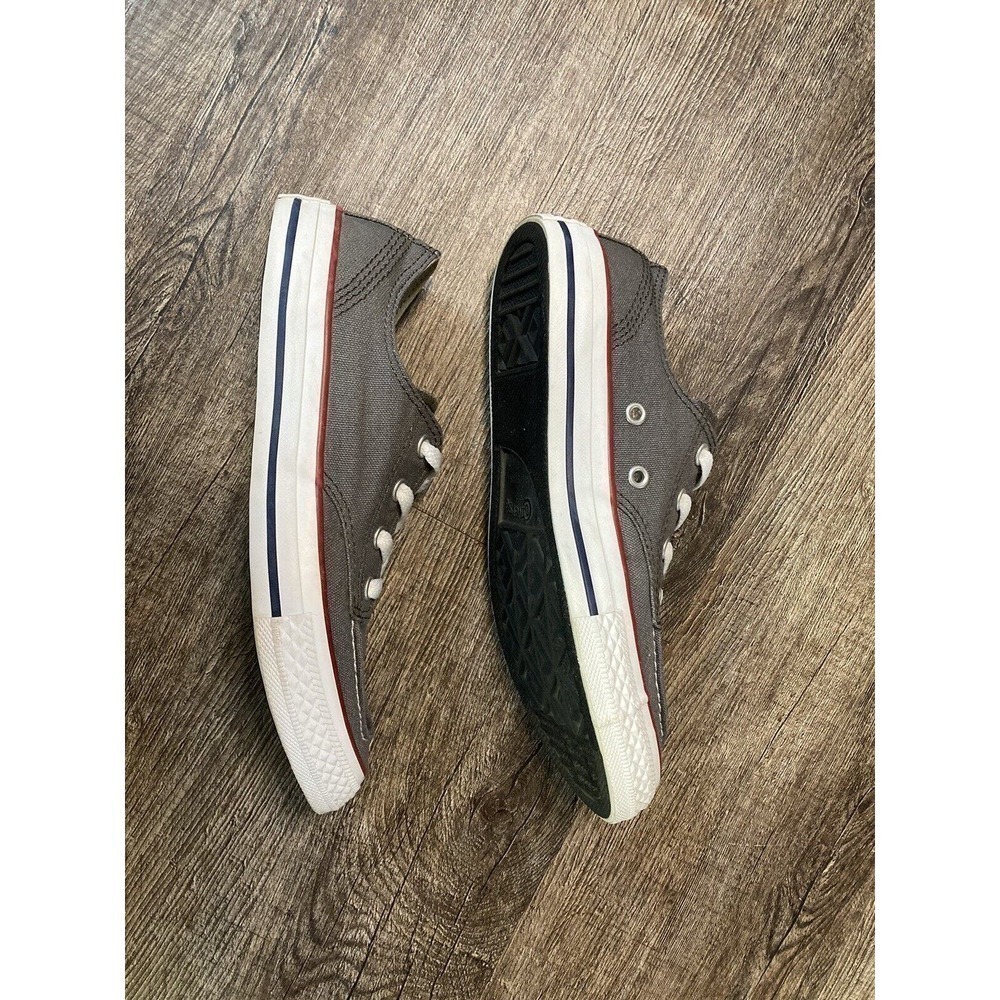CONVERSE ALLSTAR Boat Style Sneakers Gray Canvas Youth 3 Women’s 5.5 - Picture 3 of 12